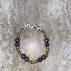 Gray & Gold Blessed Bracelet